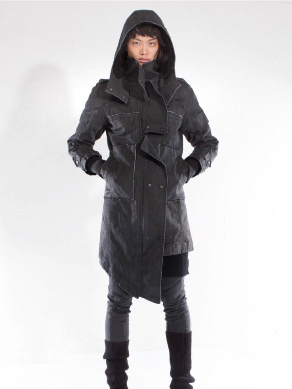 Demobaza Top Coat Uniform from WOMAN AW14 / SUN FORWARD, size S